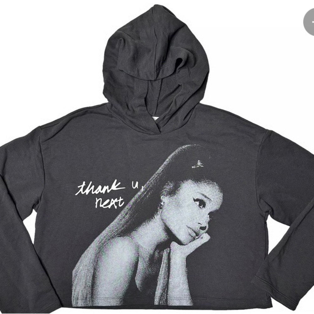 NWOT Ariana Grande cropped hoodie